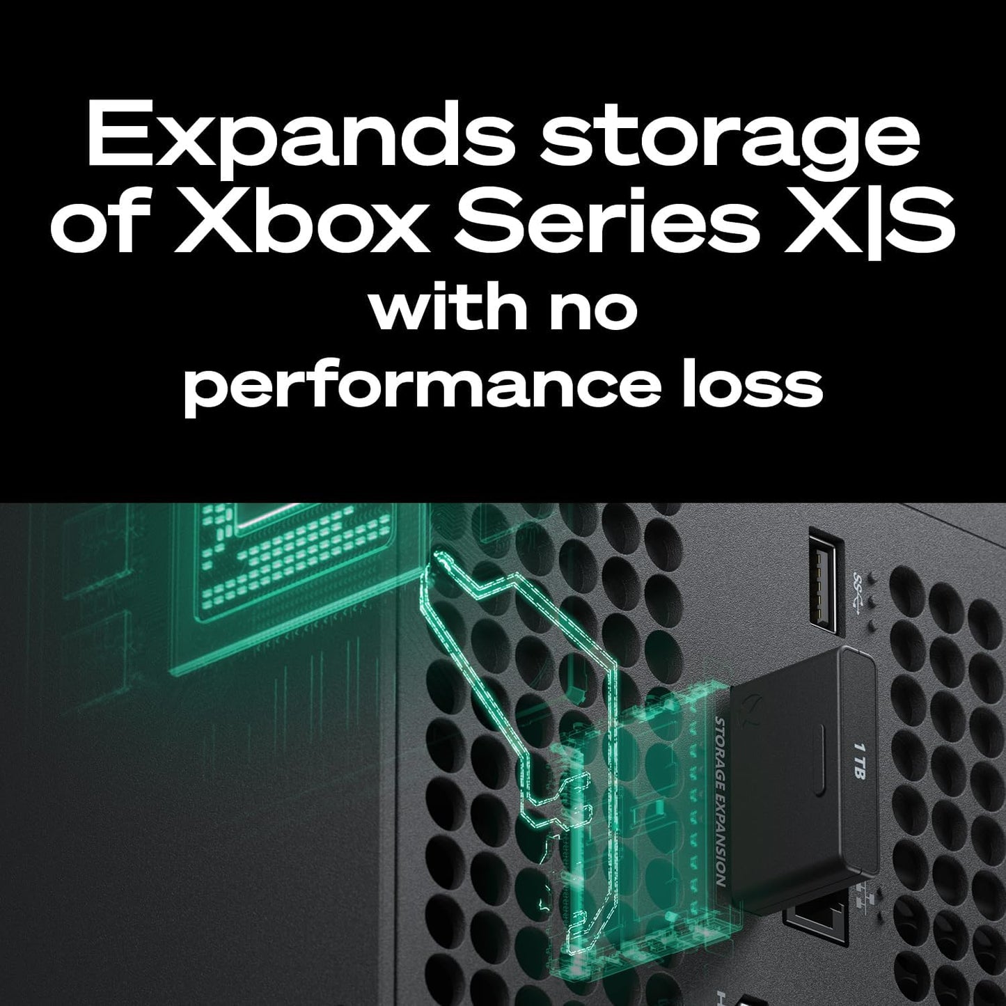 Storage Expansion Card for Xbox Series X|S 1 TB Solid State Drive - Nvme Expansion SSD for Xbox Series X|S (STJR1000400)